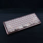 Diamond Prism Galaxy Kiss Keycaps — ZDA Profile Ice Crystal Side-Legend PC 126-Key Set | Hall Effect Magnetic Keyboard Compatible