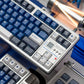 Translucent Samurai Blue Full Mechanical Keyboard Keycap Set — Cherry Profile ABS + PC Doubleshot