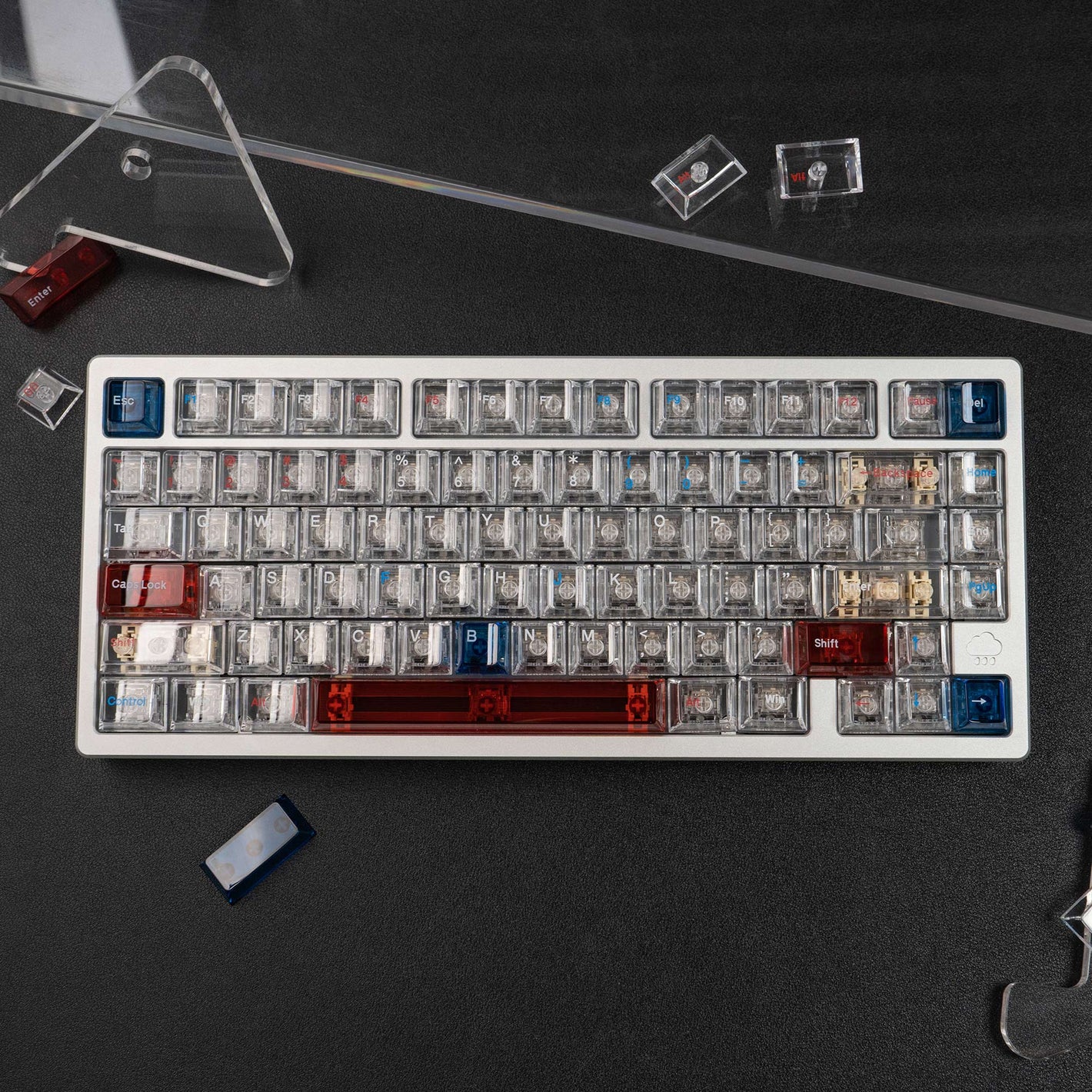 Galaxy Transparent PC Keycaps