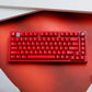 Ruby translucent ABS keycaps