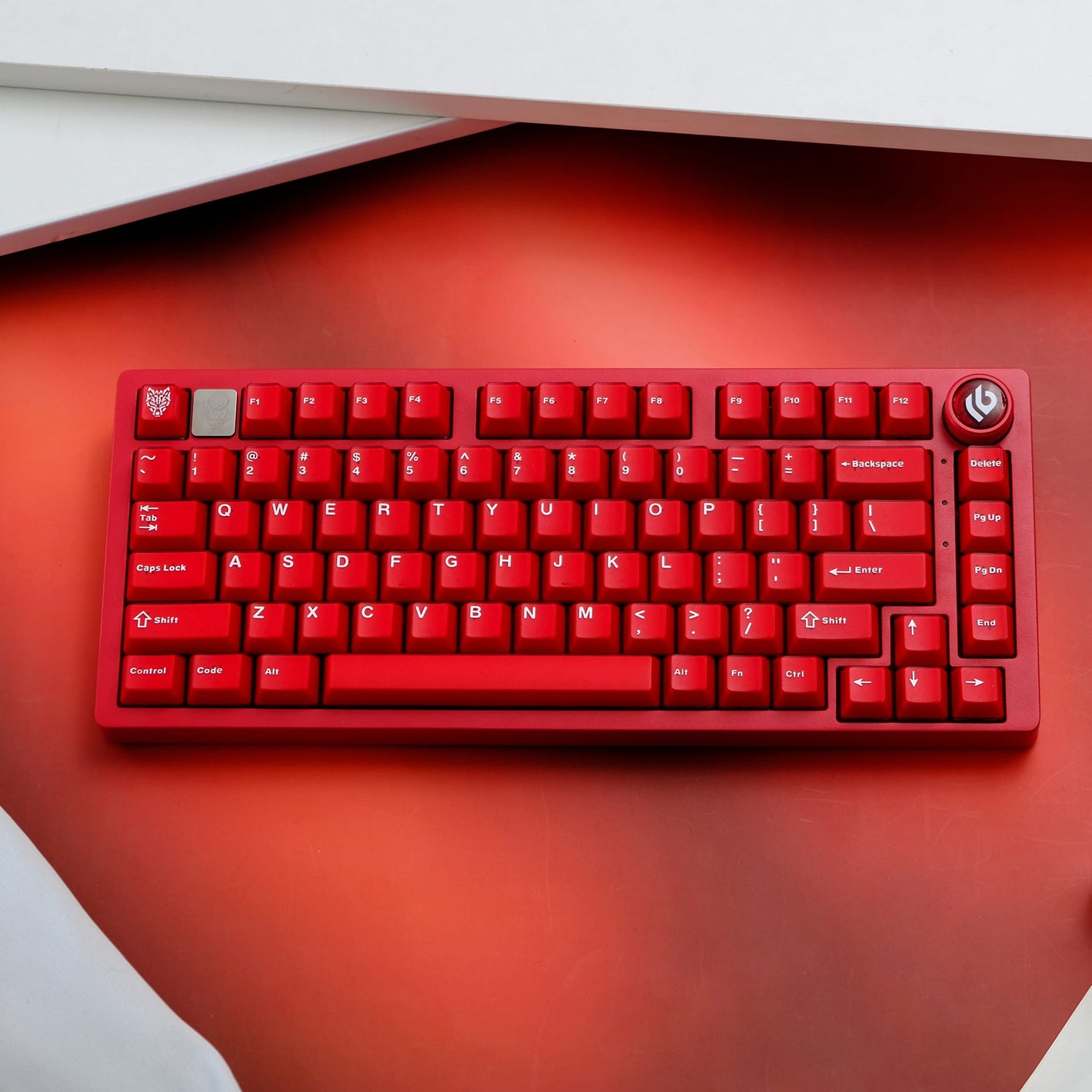 Ruby translucent ABS keycaps