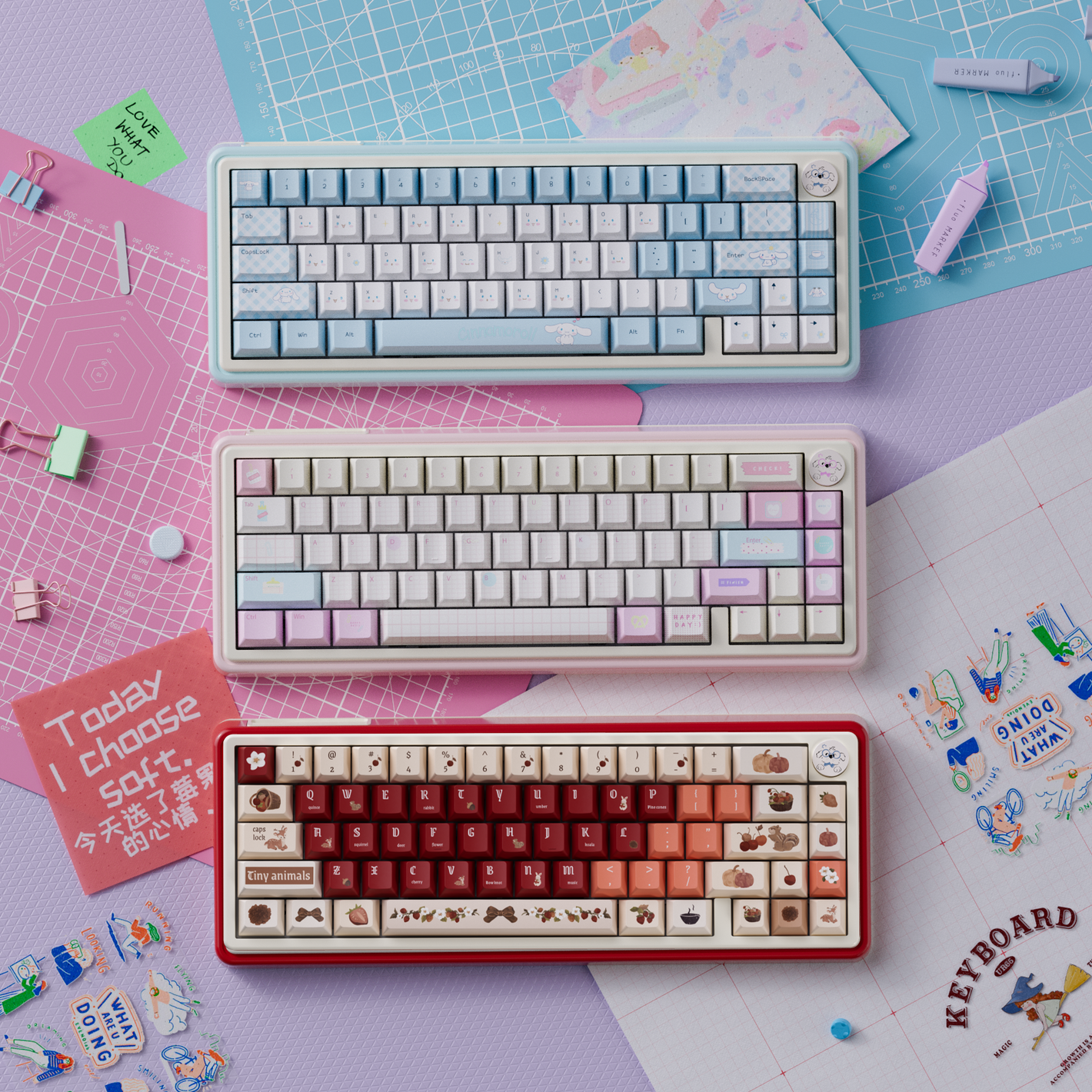 UR65 Multi-Theme Hifi Gasket Mechanical Keyboard | Triple-Mode