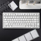 Minimalist White Translucent Keycaps
