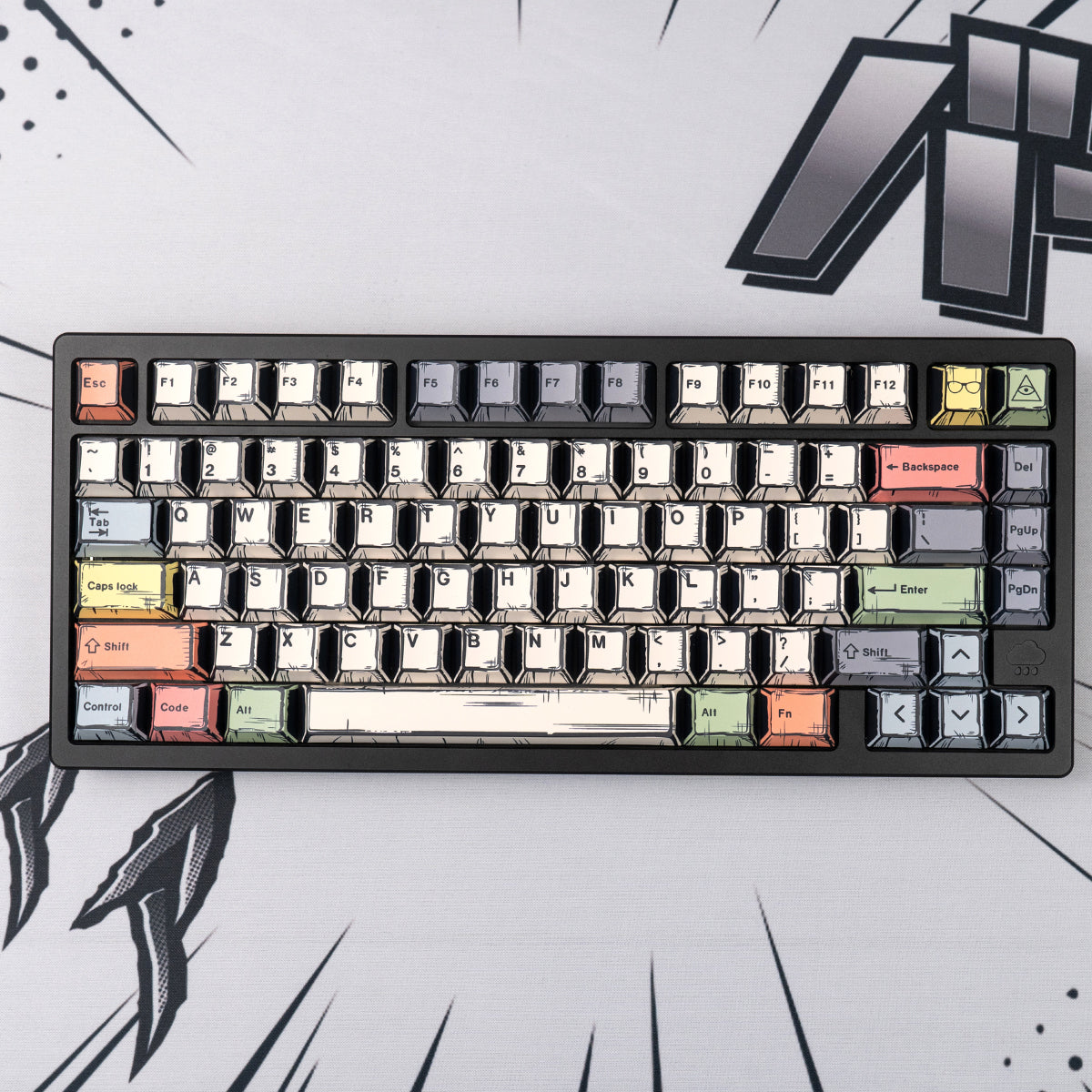 Mixed Lamp Cartoon PBT Keycap