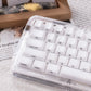 White/Purple/Blue/Gray Crystal Jelly Side-Print Semi-Translucent Keycaps