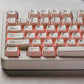Minimalist white folding keycaps