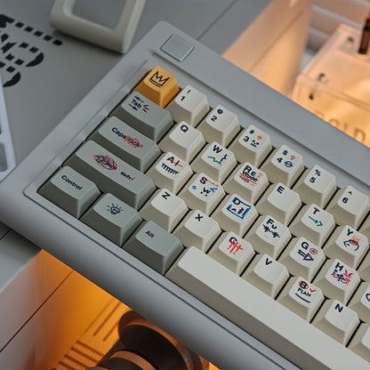 Retro graffiti keycaps