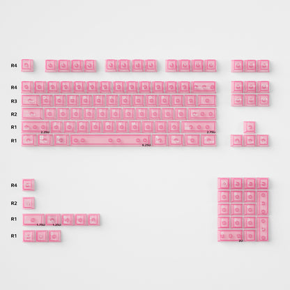 cherry-CZL - Pink transparent engraved R2