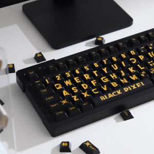 Black Gold Big Font Keycap