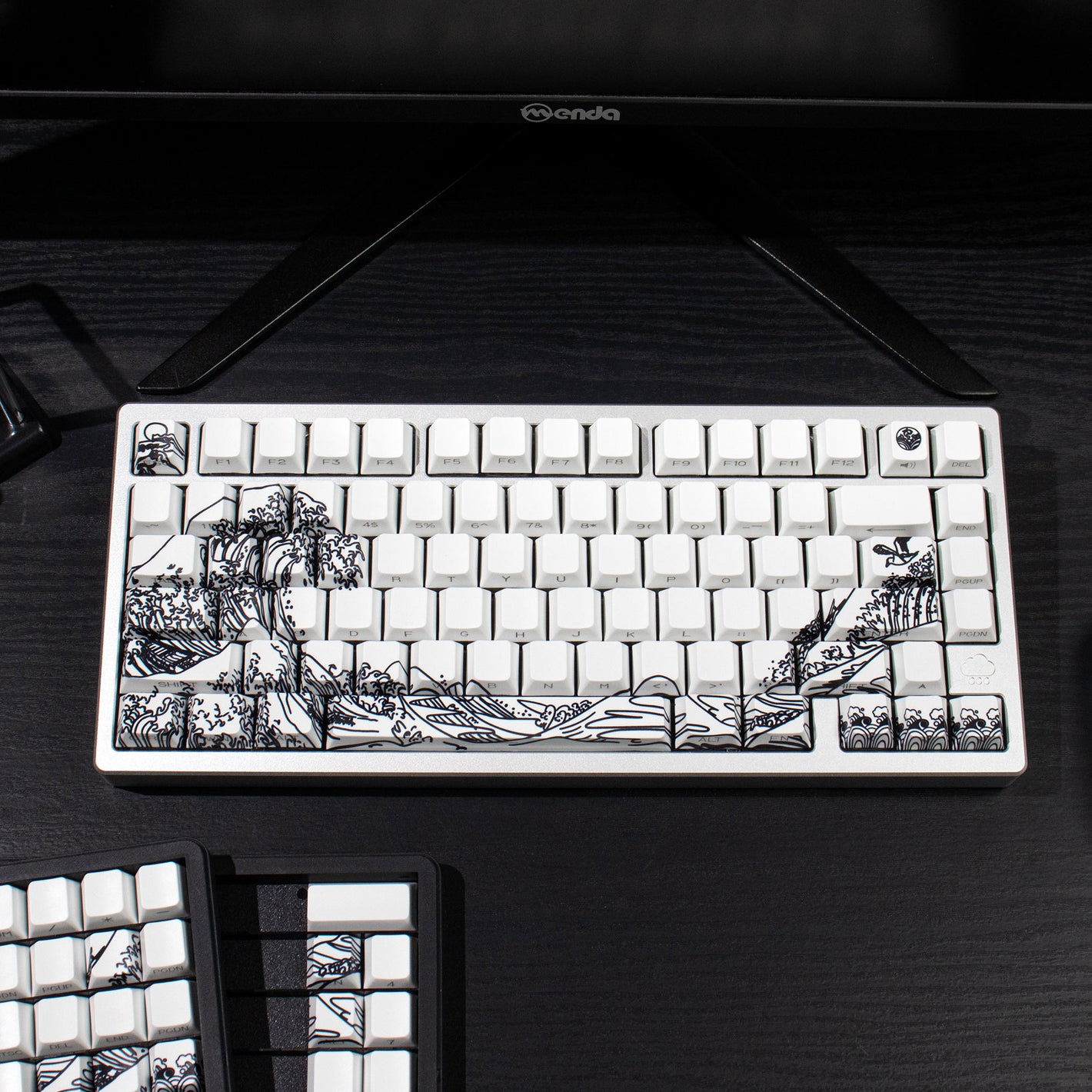 Ukiyo-e Side Engraved Translucent PBT Keycaps