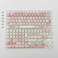 Autumn Puppy Keycap Set — MOA Profile Pink & Cream