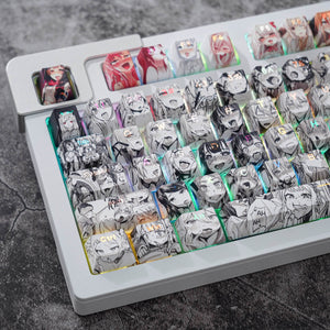 Ahegao Anime Top Backlit Keycap