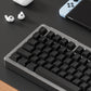 Black Thai Keycaps with Engraved Characters