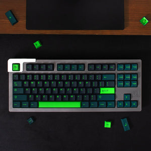 EU Two-Color Sound Wave Mechanical Keyboard Keycaps — Cherry Profile