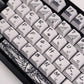 Fallen Angel Mechanical Keyboard Keycaps — Red Hood & Black Hood | Cherry Profile