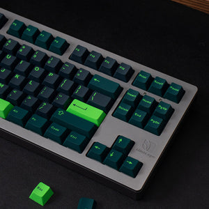 EU Two-Color Sound Wave Mechanical Keyboard Keycaps — Cherry Profile