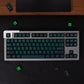 EU Two-Color Sound Wave Mechanical Keyboard Keycaps — Cherry Profile