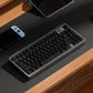 Black Thai Keycaps with Engraved Characters