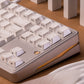 Black/Silver Feather Relief Feather Pattern Side-Marked Keycaps