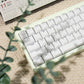 MDA Profile Crystal Pink/White/Blue Translucent Jelly Pudding ABS Keycaps