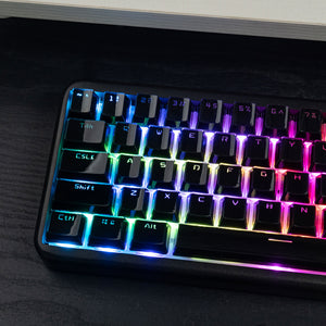 White/Purple/Pink/Black Crystal Translucent Keycaps