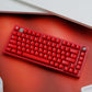Ruby translucent ABS keycaps