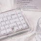 White/Purple/Blue/Gray Crystal Jelly Side-Print Semi-Translucent Keycaps