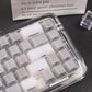 White/Purple/Blue/Gray Crystal Jelly Side-Print Semi-Translucent Keycaps