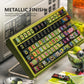 Yong Qiu Noise Graffiti Metallic Paint Mechanical Keyboard Keycaps — Street Art Premium Series