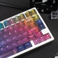 Rainbow PC Frosted Keycaps