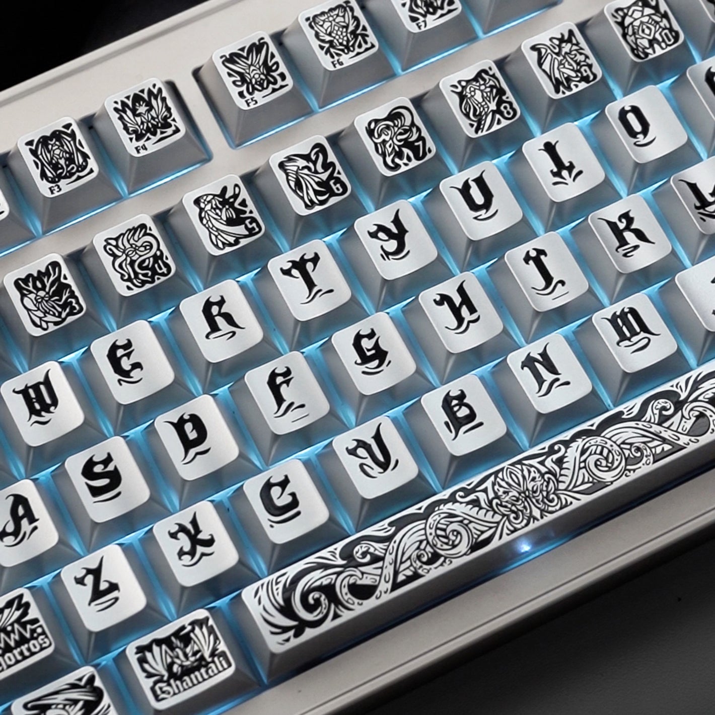 Ancient God Cthulhu Metal Paint Key Caps