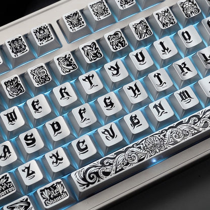 Ancient God Cthulhu Metal Paint Key Caps
