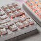 Minimalist white folding keycaps