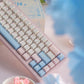 White Peach Oolong/Sea Salt Vapor Translucent Keycaps