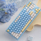 White Peach Oolong/Sea Salt Vapor Translucent Keycaps