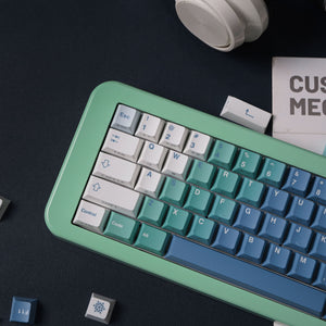 GMK Yeeti Snowman Gradient Blue Side-Reflective Keycaps