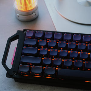 Black Purple Gradient Keycap Set — MAO Profile PBT Dye-Sub