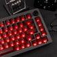 White/Red/Pink/Purple/Green Unmarked Top Frosted Transparent Keycaps