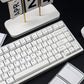 Minimalist White Translucent Keycaps