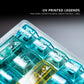 Hawaii 2.0 Gradient Blue Transparent Mechanical Keyboard Keycaps — Cherry Profile