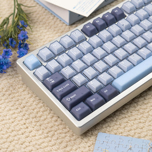 Blue Coconut Bubble PBT&PC Keycap Set