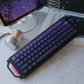 Black Purple Gradient Keycaps — MAO Profile PBT Dye-Sub