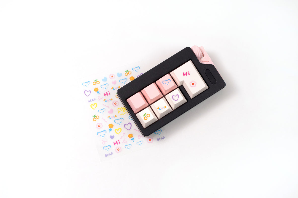 Pink Sticker 7-Key Mechanical Switch Tester