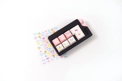 Pink Sticker 7-Key Mechanical Switch Tester