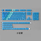 Blue/Red/Purple/Green/Pink Gradient Snow Mountain PBT&PC Keycaps（149 keys）