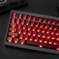 White/Red/Pink/Purple/Green Unmarked Top Frosted Transparent Keycaps