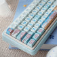 Chromatic Nebula Blue/Purple Three-Mode Wireless Bluetooth Mechanical Keyboard