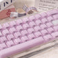 White/Purple/Blue/Gray Crystal Jelly Side-Print Semi-Translucent Keycaps