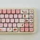 Autumn Puppy Keycap Set — MOA Profile Pink & Cream
