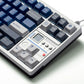 Translucent Samurai Blue Full Mechanical Keyboard Keycap Set — Cherry Profile ABS + PC Doubleshot